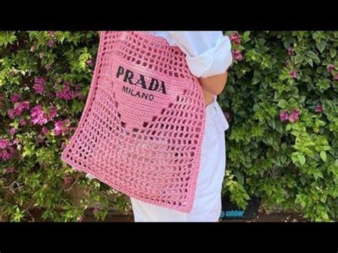 borsa uncinetto prada ferragni|Borsa Prada in uncinetto ♥ Crochet Prada Bag .